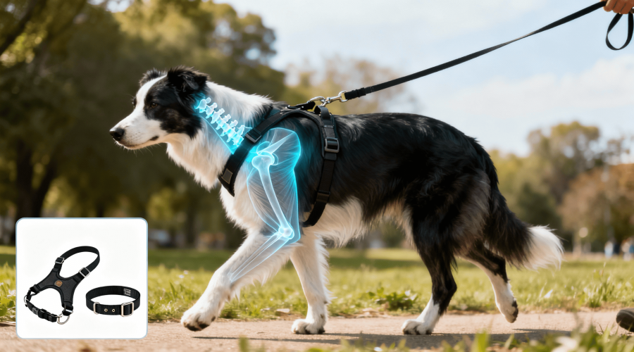 How Leash Equipment Choice Affects a Dog’s Neck, Spine, and Breathing