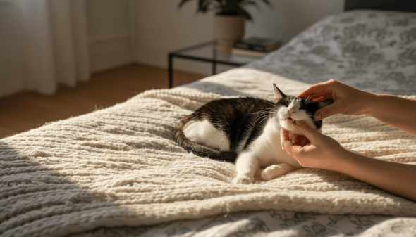 how to brush a cat's teeth