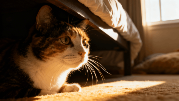 cat hiding behavior