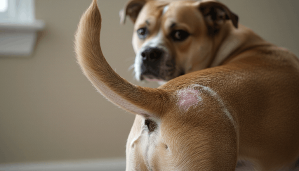 dog tail chasing